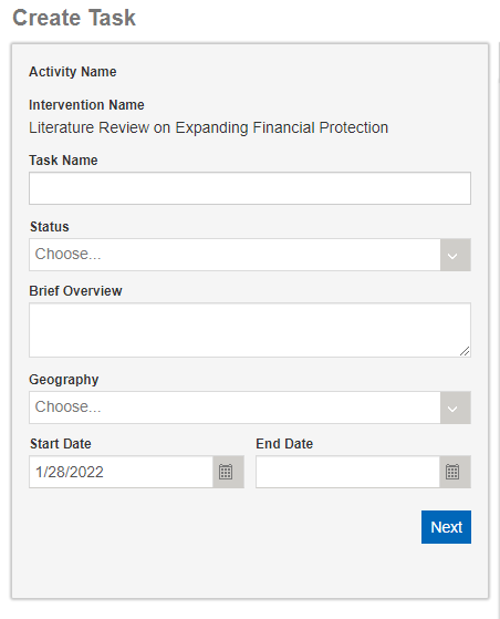 addtask [MandE2.0 Guidance]